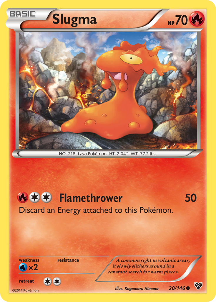 Slugma (20/146) [XY: Base Set] | Deep Dive Games St. Marys