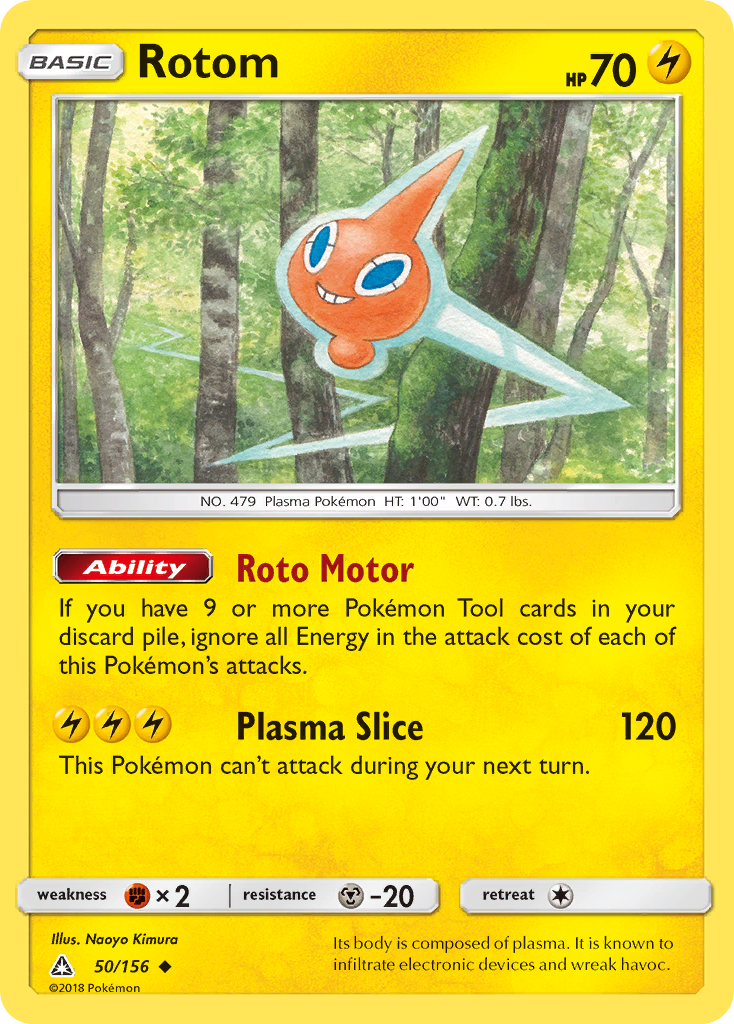 Rotom (50/156) [Sun & Moon: Ultra Prism] | Deep Dive Games St. Marys