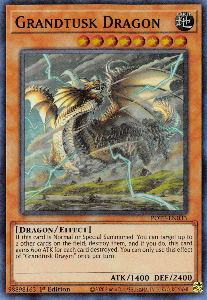 Grandtusk Dragon [POTE-EN033] Super Rare | Deep Dive Games St. Marys