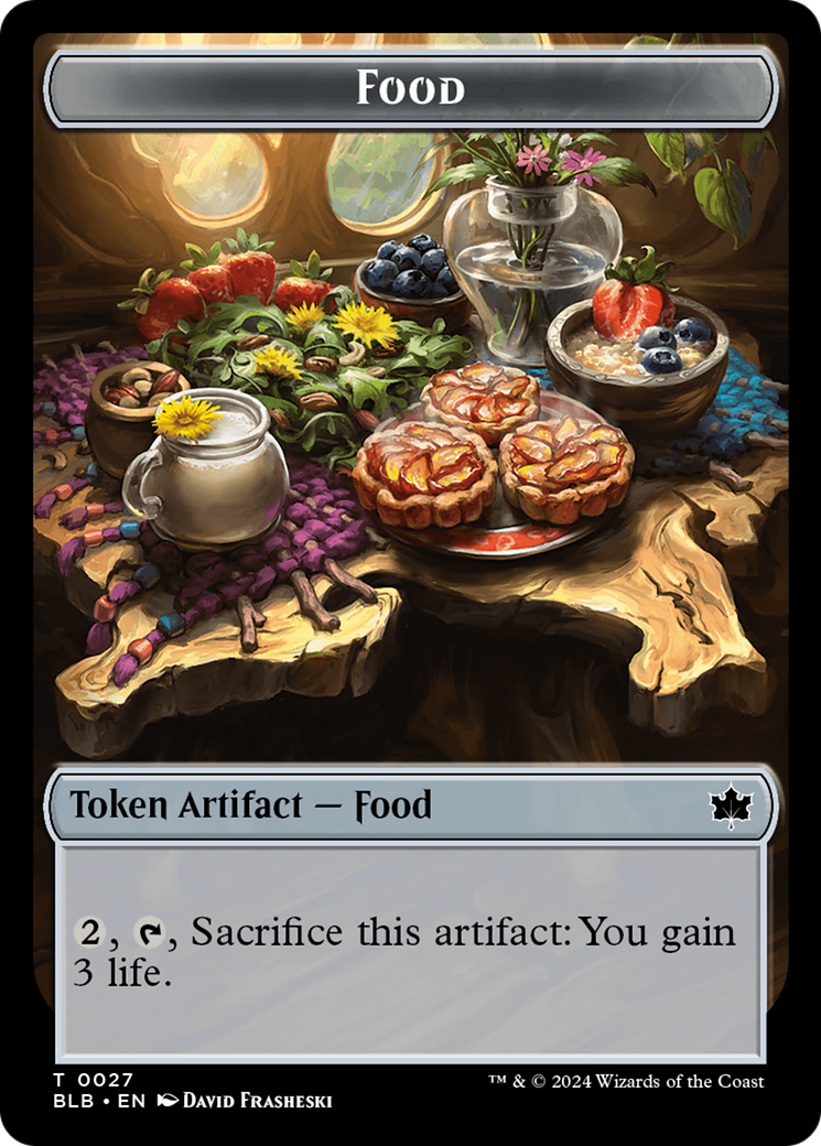 Food // Pawpatch Recruit Double-Sided Token [Bloomburrow Tokens] | Deep Dive Games St. Marys