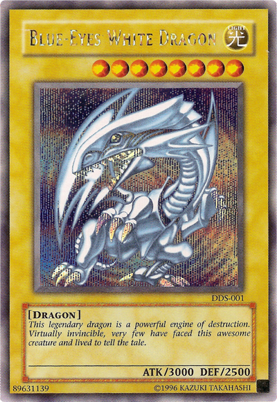 Blue-Eyes White Dragon (Dark Duel Stories) [DDS-001] Secret Rare | Deep Dive Games St. Marys