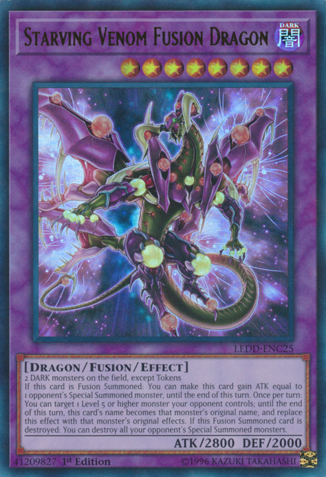 Starving Venom Fusion Dragon [LEDD-ENC25] Ultra Rare | Deep Dive Games St. Marys