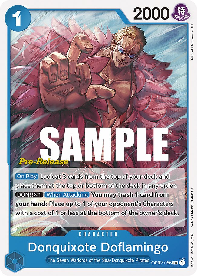 Donquixote Doflamingo [Paramount War Pre-Release Cards] | Deep Dive Games St. Marys