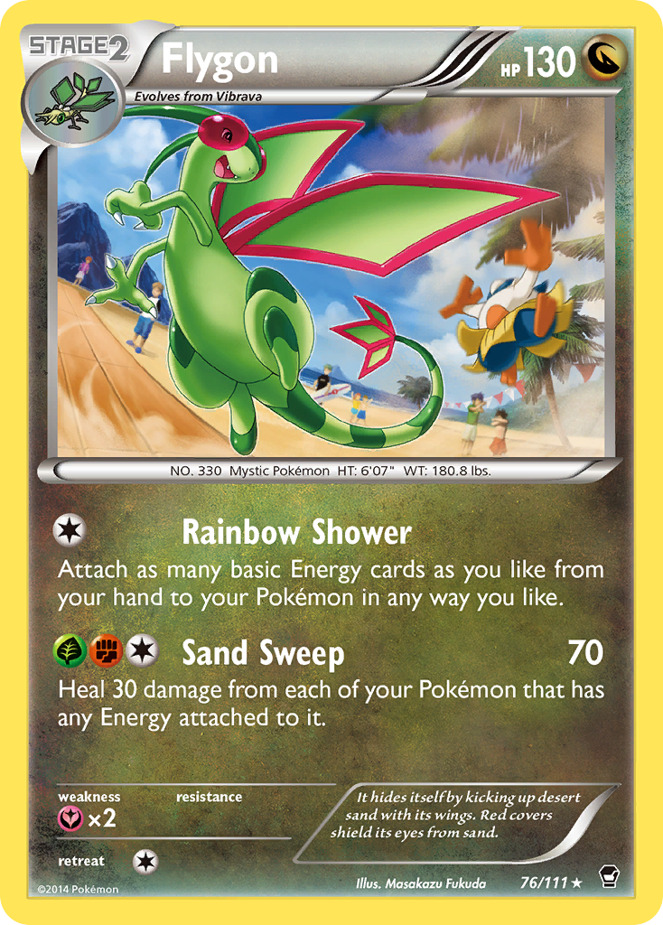 Flygon (76/111) [XY: Furious Fists] | Deep Dive Games St. Marys