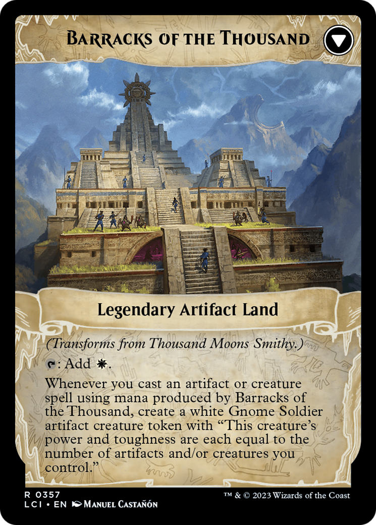 Thousand Moons Smithy // Barracks of the Thousand [The Lost Caverns of Ixalan Prerelease Cards] | Deep Dive Games St. Marys