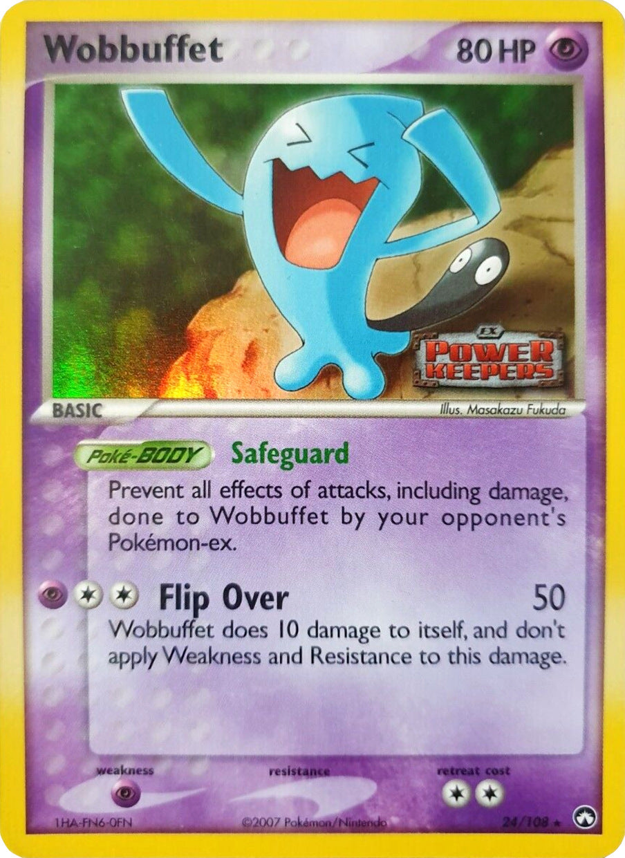 Wobbuffet (24/108) (Stamped) [EX: Power Keepers] | Deep Dive Games St. Marys