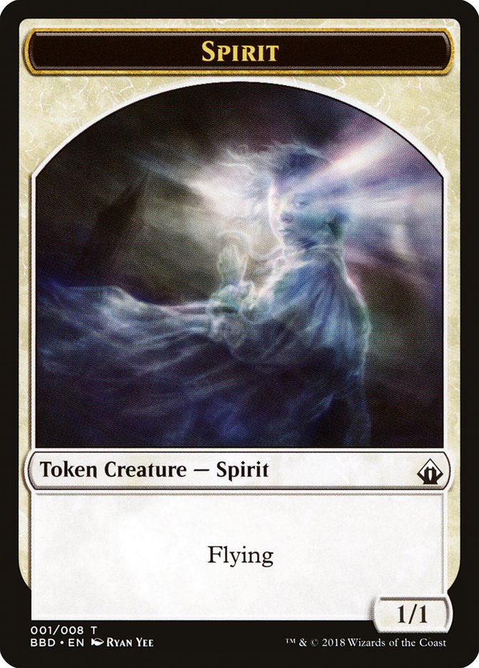 Spirit Token [Battlebond Tokens] | Deep Dive Games St. Marys