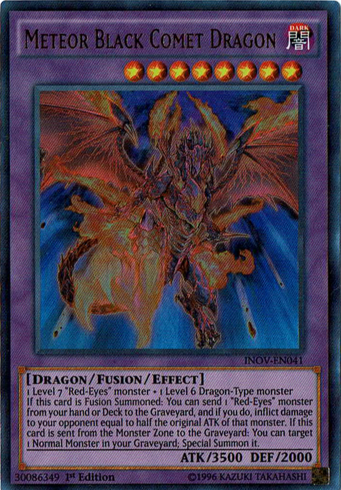 Meteor Black Comet Dragon [INOV-EN041] Ultra Rare | Deep Dive Games St. Marys