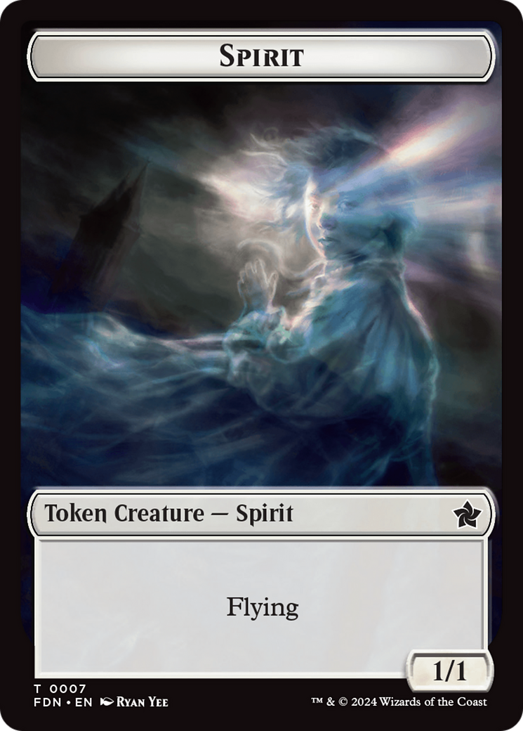 Spirit // Cat (0001) Doubled-Sided Token [Foundations Tokens] | Deep Dive Games St. Marys