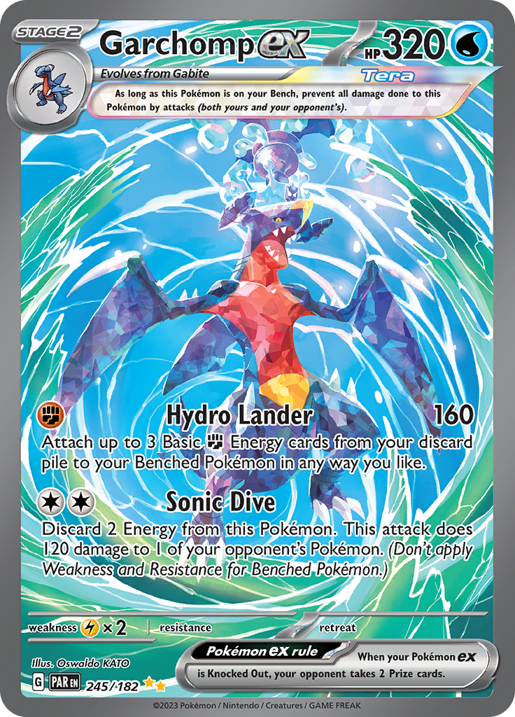 Garchomp ex (245/182) [Scarlet & Violet: Paradox Rift] | Deep Dive Games St. Marys