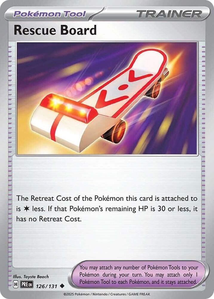 Rescue Board (126/131) [Scarlet & Violet: Prismatic Evolutions] | Deep Dive Games St. Marys