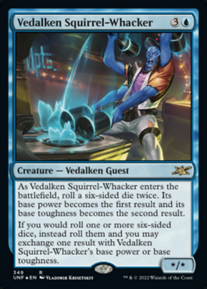 Vedalken Squirrel-Whacker (Galaxy Foil) [Unfinity] | Deep Dive Games St. Marys