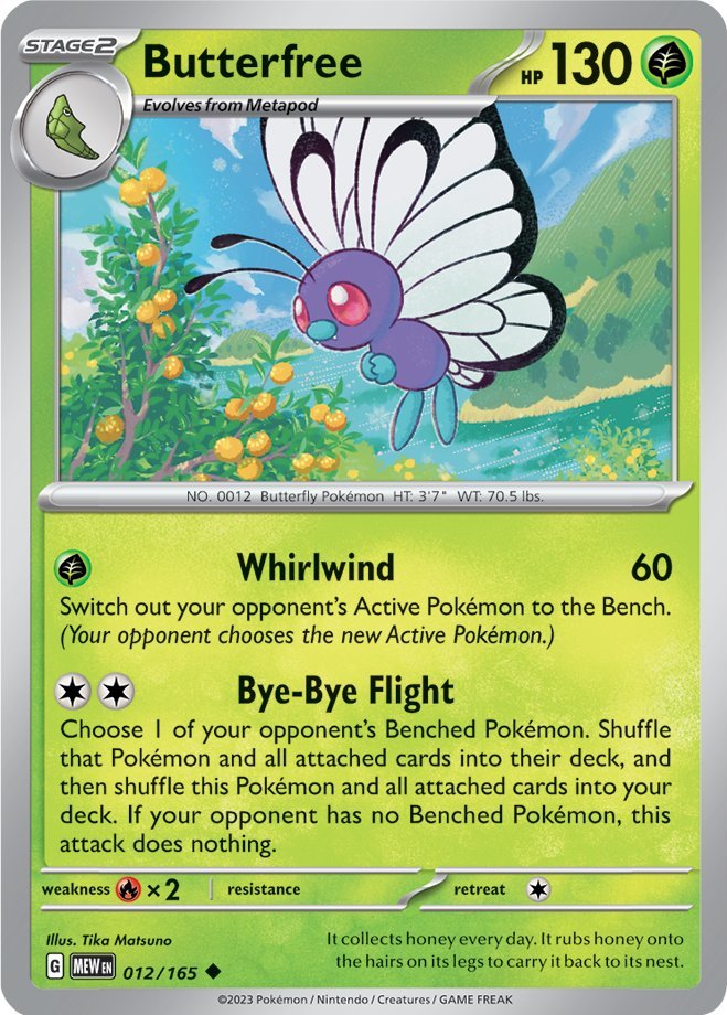 Butterfree (012/165) [Scarlet & Violet 151] | Deep Dive Games St. Marys