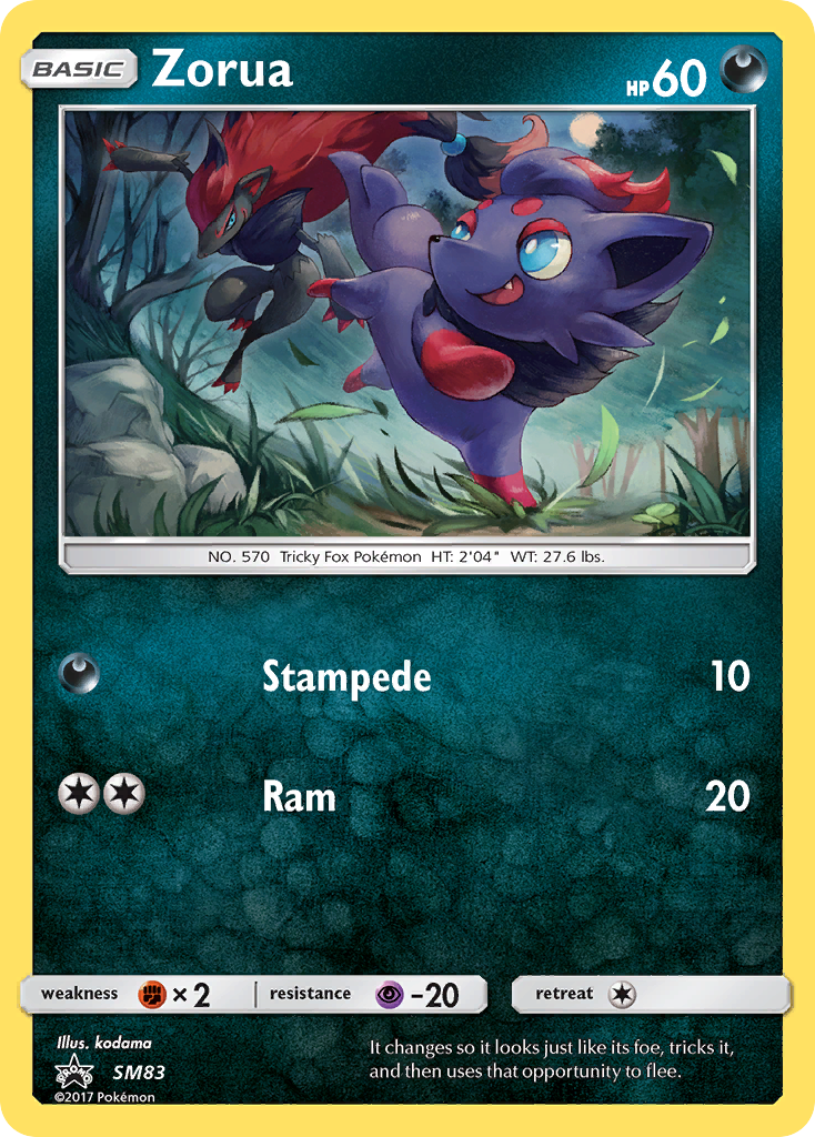 Zorua (SM83) [Sun & Moon: Black Star Promos] | Deep Dive Games St. Marys