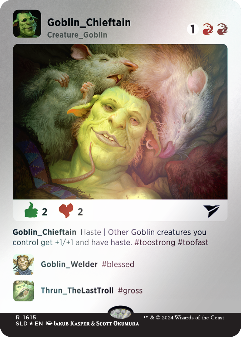 Goblin Chieftain (Rainbow Foil) [Secret Lair Drop Series] | Deep Dive Games St. Marys