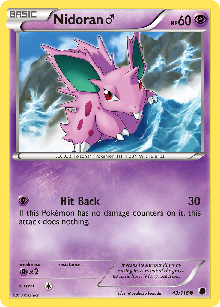 Nidoran (43/116) (Male) [Black & White: Plasma Freeze] | Deep Dive Games St. Marys