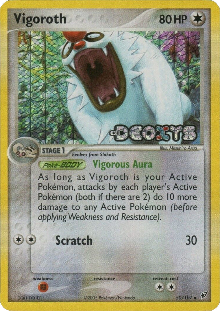 Vigoroth (50/107) (Stamped) [EX: Deoxys] | Deep Dive Games St. Marys