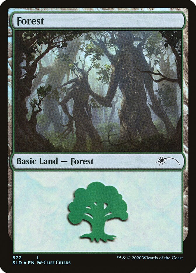 Forest (Tree Hugging) (572) [Secret Lair Drop Promos] | Deep Dive Games St. Marys