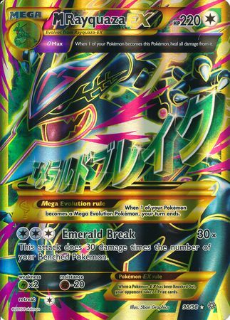 M Rayquaza EX (98/98) (Jumbo Card) [XY: Ancient Origins] | Deep Dive Games St. Marys