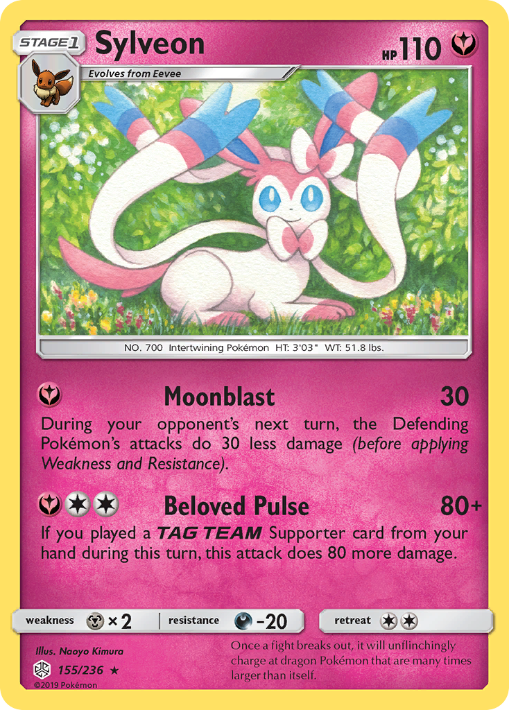 Sylveon (155/236) [Sun & Moon: Cosmic Eclipse] | Deep Dive Games St. Marys