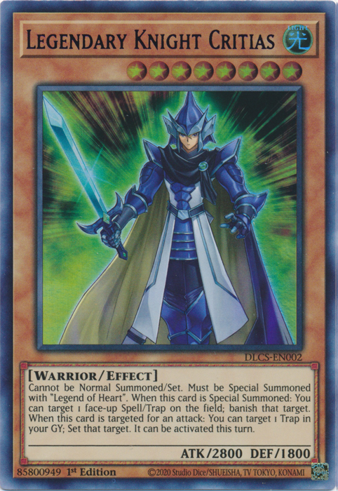 Legendary Knight Critias (Blue) [DLCS-EN002] Ultra Rare | Deep Dive Games St. Marys