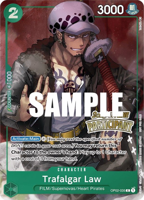 Trafalgar Law (Offline Regional 2023) [Participant] [One Piece Promotion Cards] | Deep Dive Games St. Marys