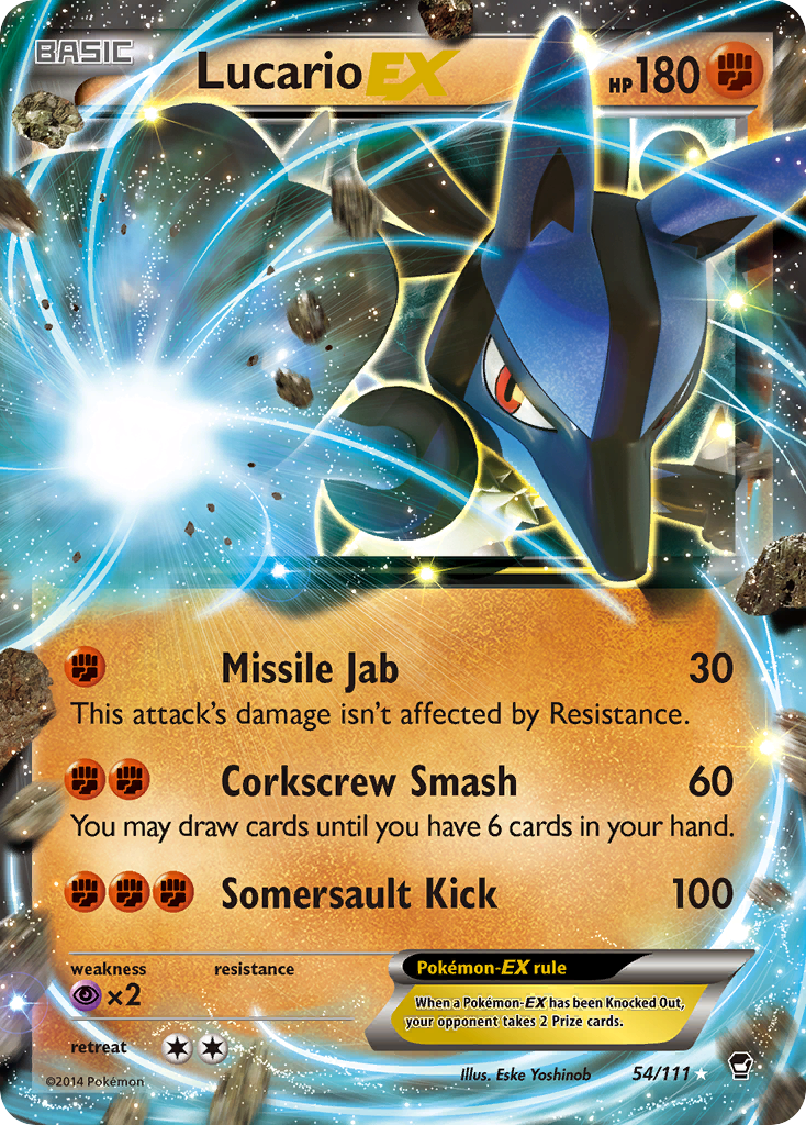 Lucario EX (54/111) [XY: Furious Fists] | Deep Dive Games St. Marys