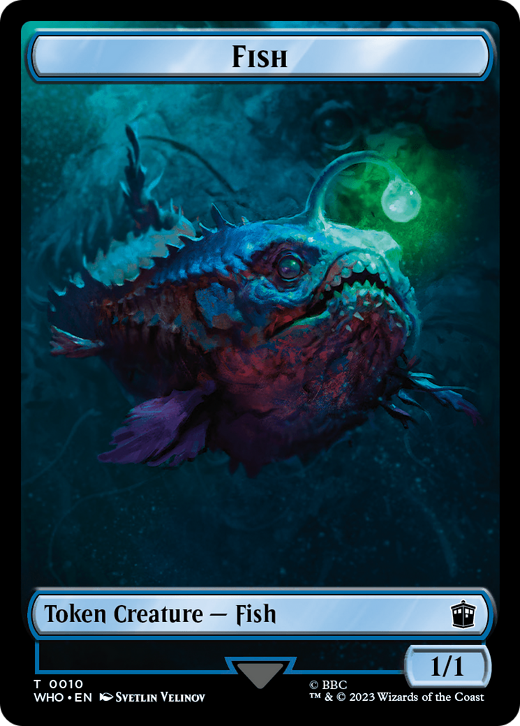 Fish // Beast Double-Sided Token [Doctor Who Tokens] | Deep Dive Games St. Marys