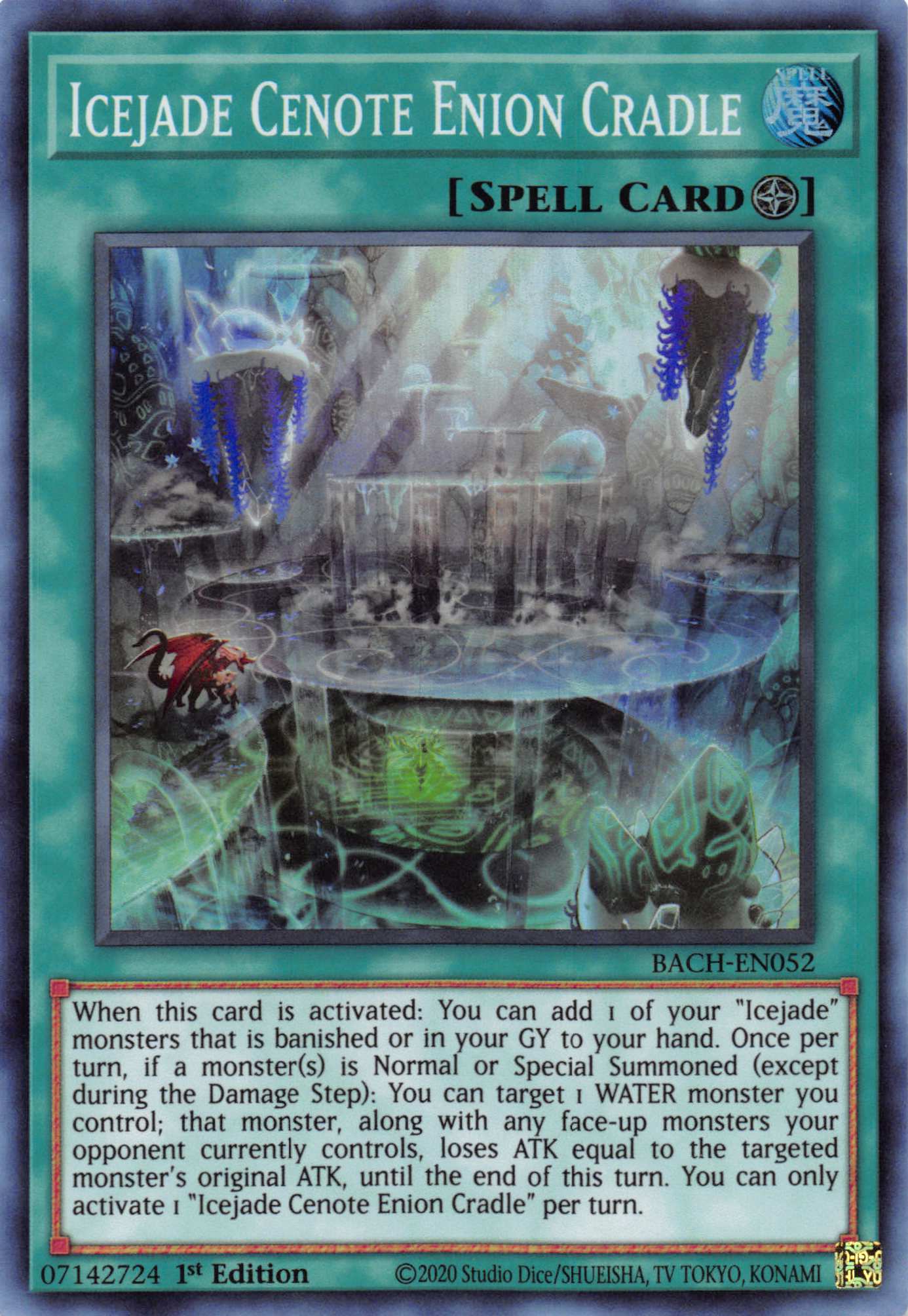 Icejade Cenote Enion Cradle [BACH-EN052] Super Rare | Deep Dive Games St. Marys
