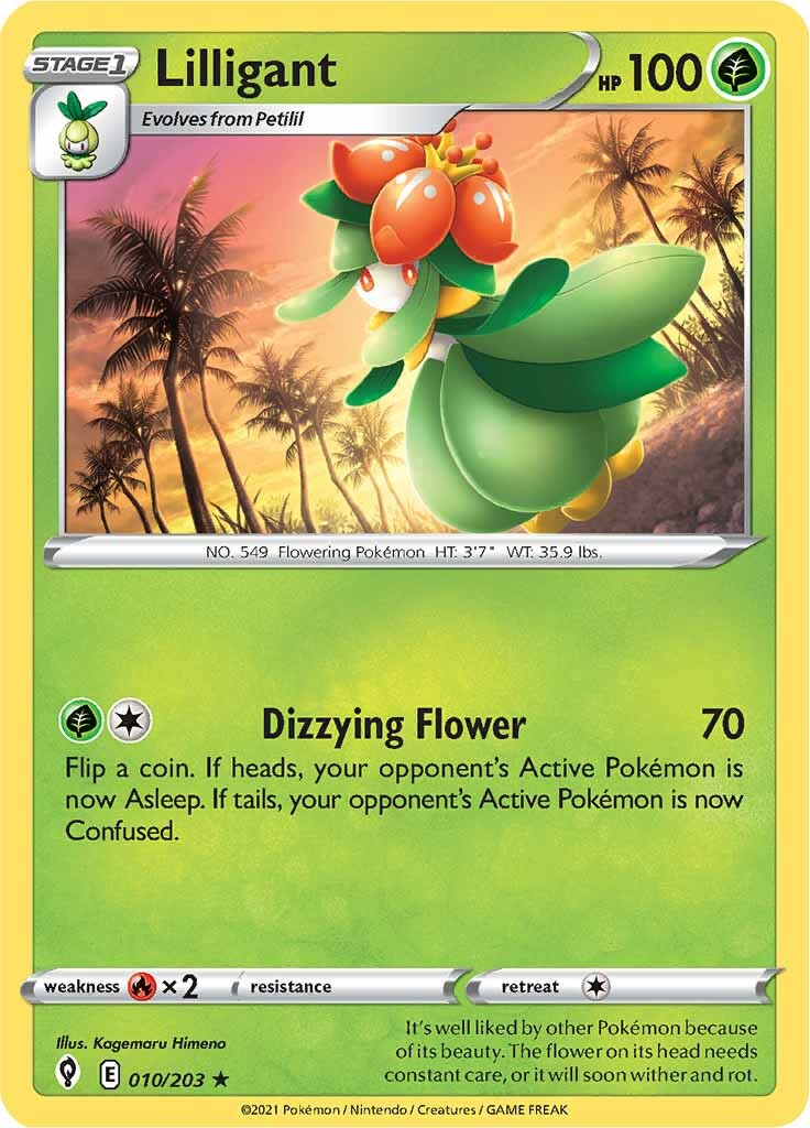 Lilligant (010/203) [Sword & Shield: Evolving Skies] | Deep Dive Games St. Marys