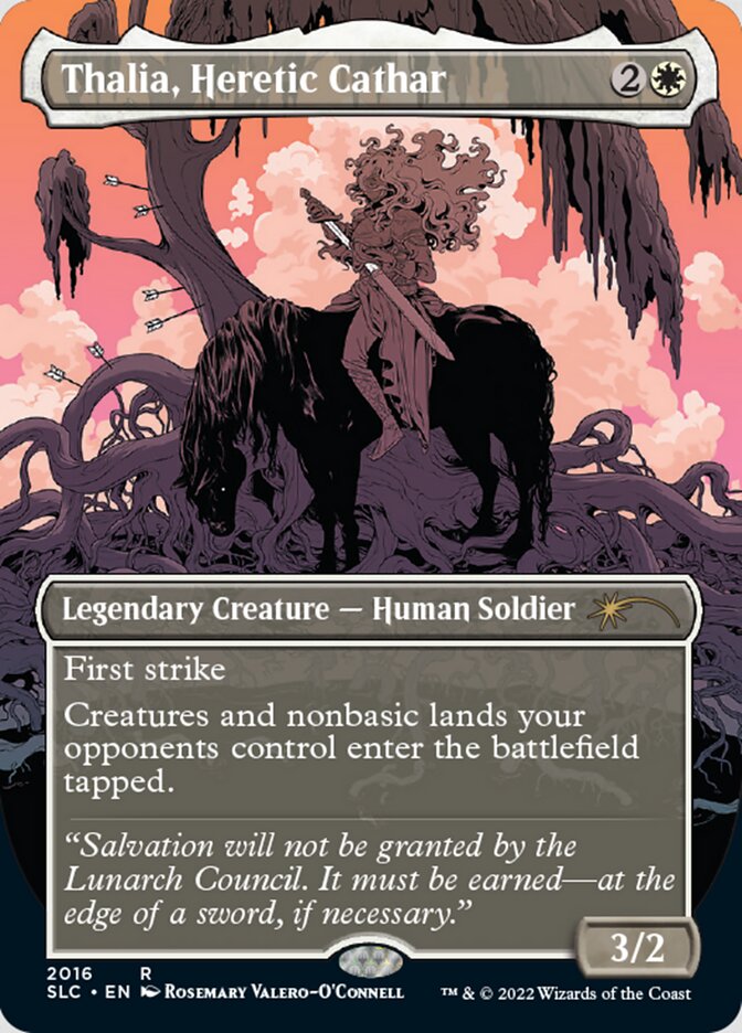 Thalia, Heretic Cathar (Borderless) [Secret Lair Countdown Kit] | Deep Dive Games St. Marys
