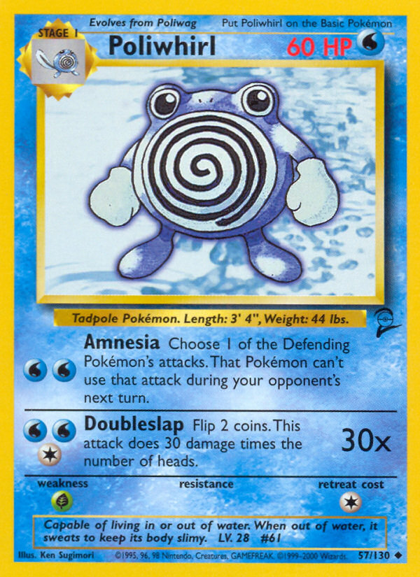 Poliwhirl (57/130) [Base Set 2] | Deep Dive Games St. Marys