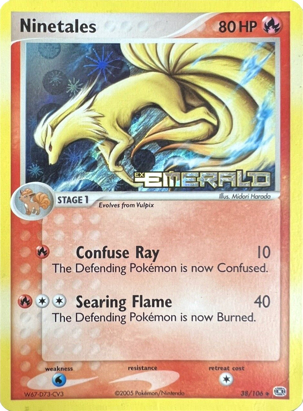 Ninetales (38/106) (Stamped) [EX: Emerald] | Deep Dive Games St. Marys