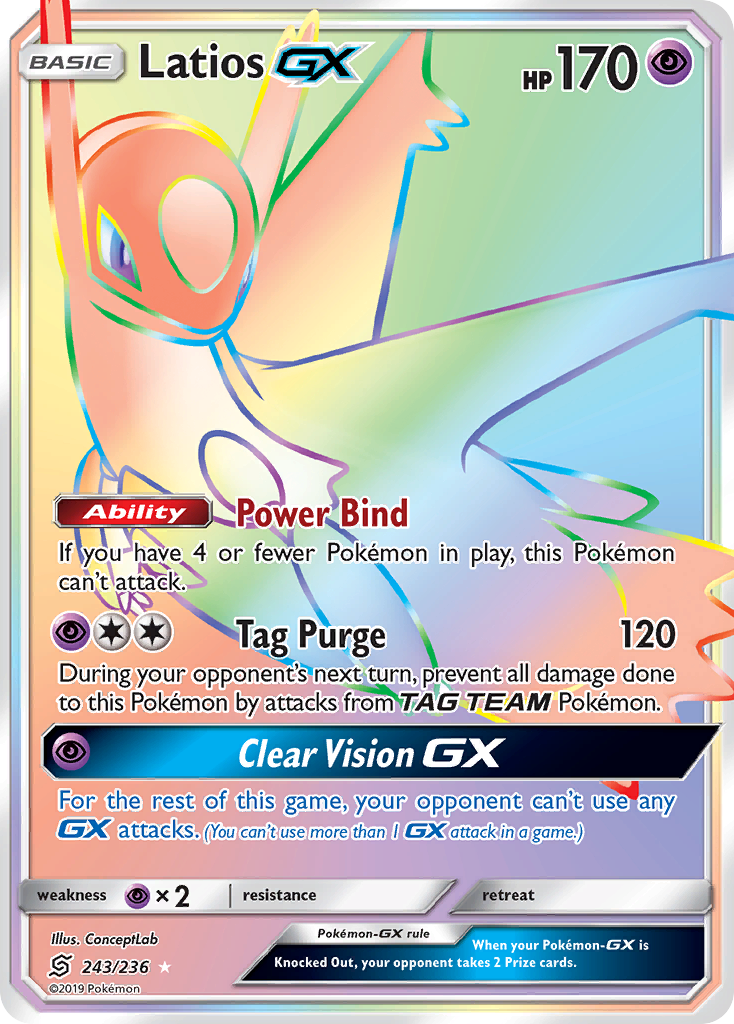 Latios GX (243/236) [Sun & Moon: Unified Minds] | Deep Dive Games St. Marys