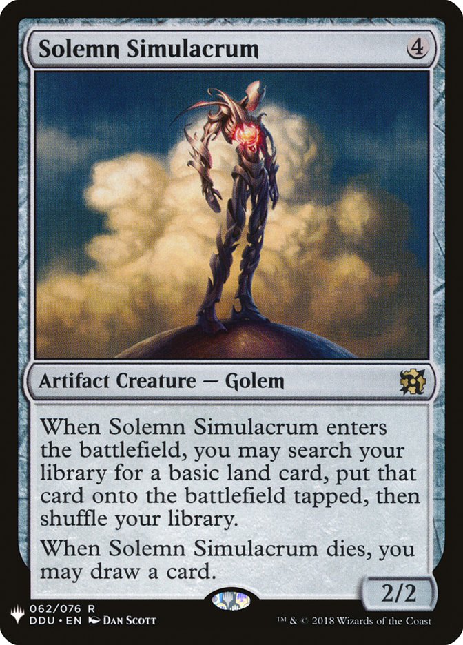 Solemn Simulacrum [Mystery Booster] | Deep Dive Games St. Marys