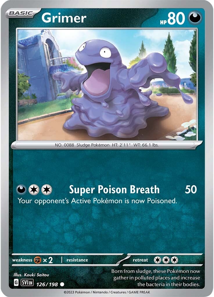 Grimer (126/198) [Scarlet & Violet: Base Set] | Deep Dive Games St. Marys