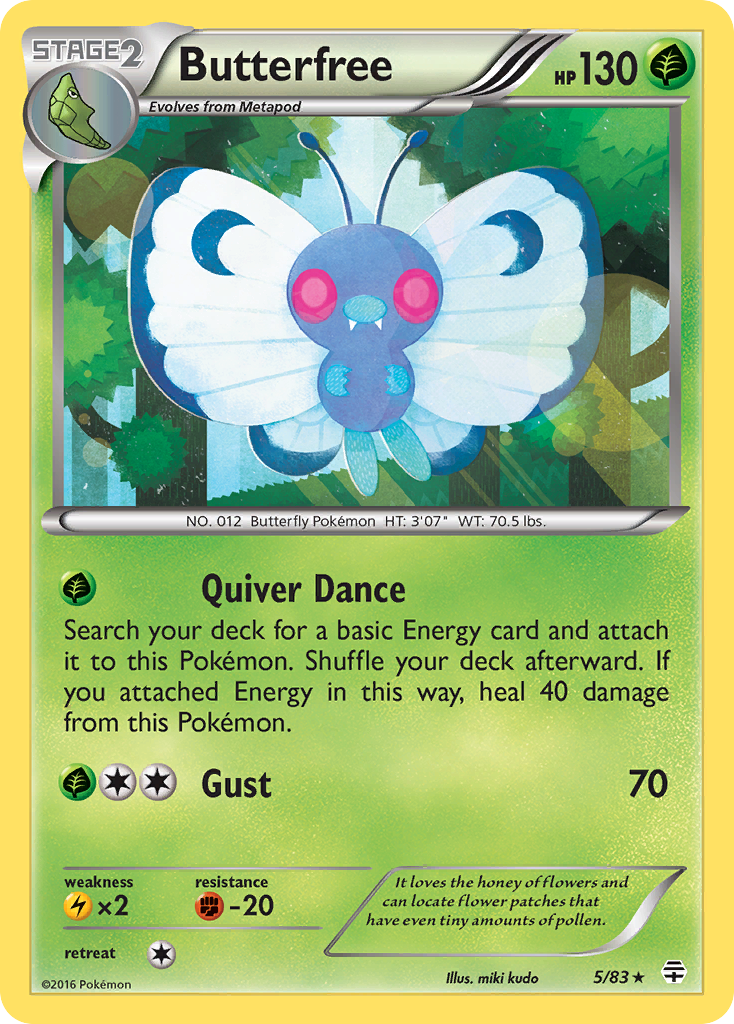 Butterfree (5/83) [XY: Generations] | Deep Dive Games St. Marys