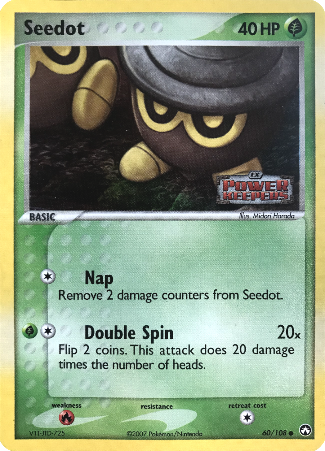 Seedot (60/108) (Stamped) [EX: Power Keepers] | Deep Dive Games St. Marys