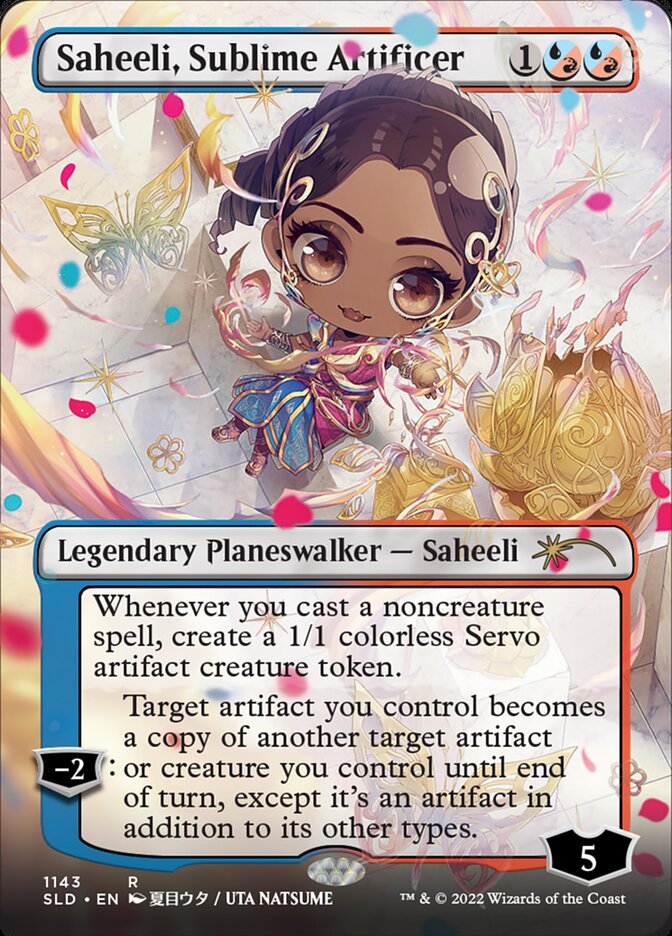 Saheeli, Sublime Artificer (Borderless) [Secret Lair Drop Series] | Deep Dive Games St. Marys