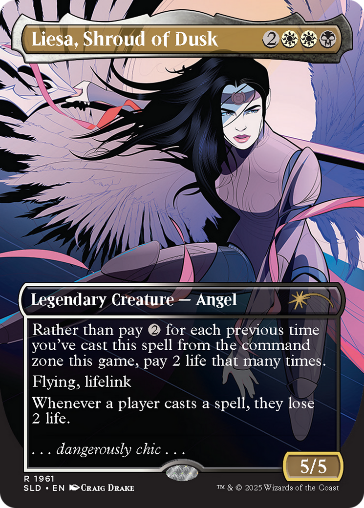 Liesa, Shroud of Dusk (Rainbow Foil) [Secret Lair Drop Series] | Deep Dive Games St. Marys