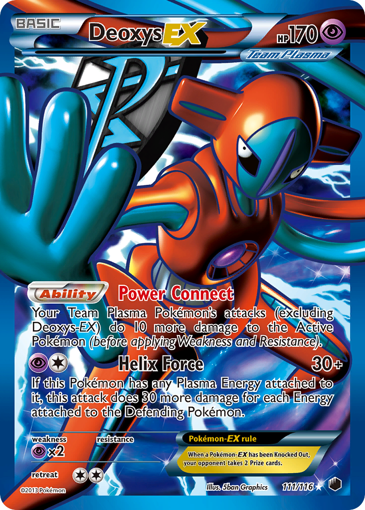 Deoxys EX (111/116) [Black & White: Plasma Freeze] | Deep Dive Games St. Marys