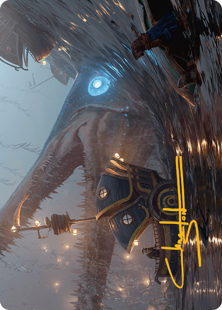 Eluge, the Shoreless Sea Art Card (Gold-Stamped Signature) [Bloomburrow Art Series] | Deep Dive Games St. Marys