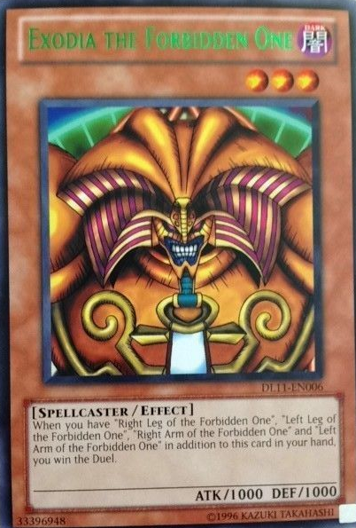 Exodia the Forbidden One (Green) [DL11-EN006] Rare | Deep Dive Games St. Marys