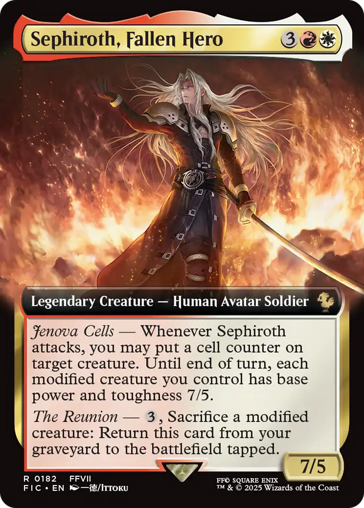 Sephiroth, Fallen Hero (Extended Art) [FINAL FANTASY Commander] | Deep Dive Games St. Marys
