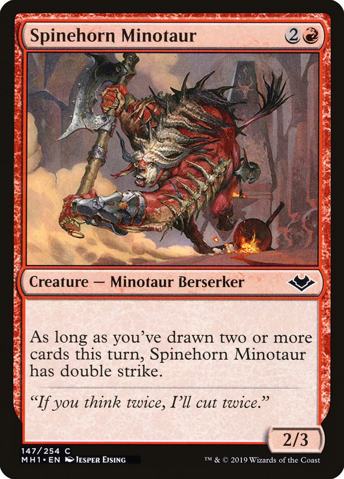 Spinehorn Minotaur [Modern Horizons] | Deep Dive Games St. Marys