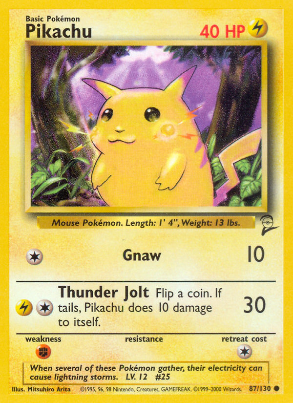 Pikachu (87/130) [Base Set 2] | Deep Dive Games St. Marys