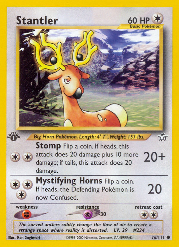 Stantler (76/111) [Neo Genesis 1st Edition] | Deep Dive Games St. Marys