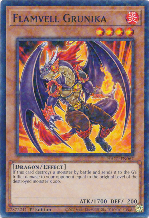 Flamvell Grunika (Duel Terminal) [HAC1-EN067] Common | Deep Dive Games St. Marys