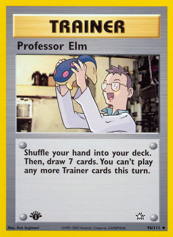 Professor Elm (96/111) [Neo Genesis 1st Edition] | Deep Dive Games St. Marys