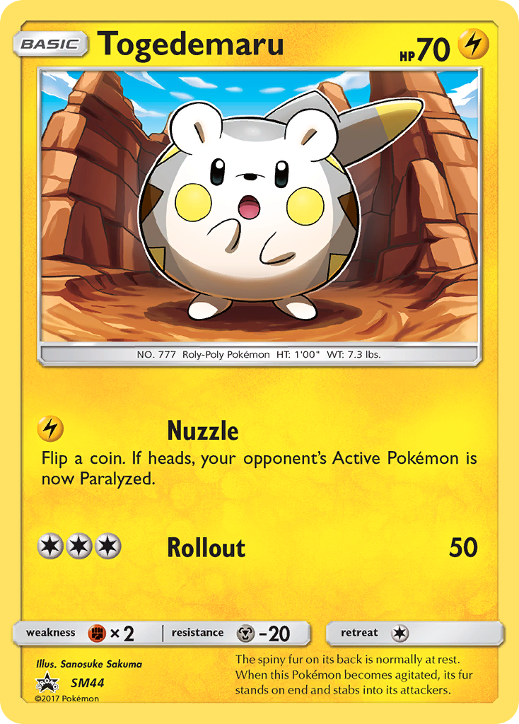 Togedemaru (SM44) [Sun & Moon: Black Star Promos] | Deep Dive Games St. Marys